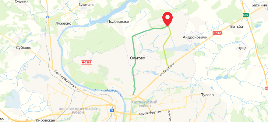 Схема проезда в администрацию СЭЗ «Витебск»